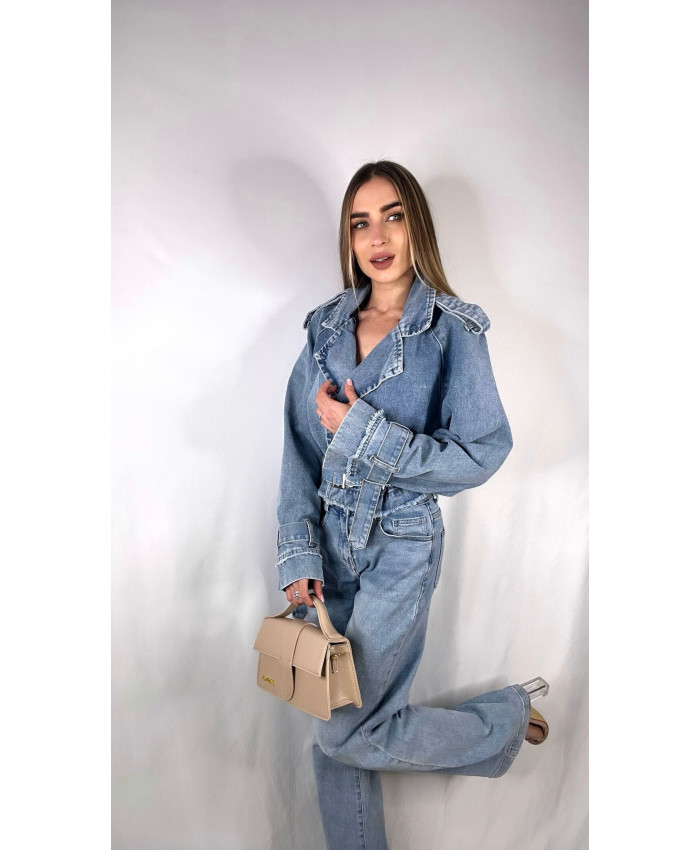 TRENCH CROP DENIM