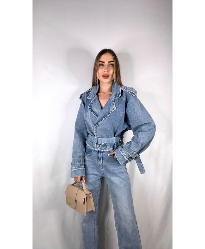 TRENCH CROP DENIM