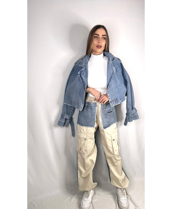 TRENCH CROP DENIM
