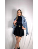 FALDA PANTALÓN TABLAS NEGRA