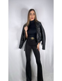 PANTALÓN CAMPANA RIZO NEGRO
