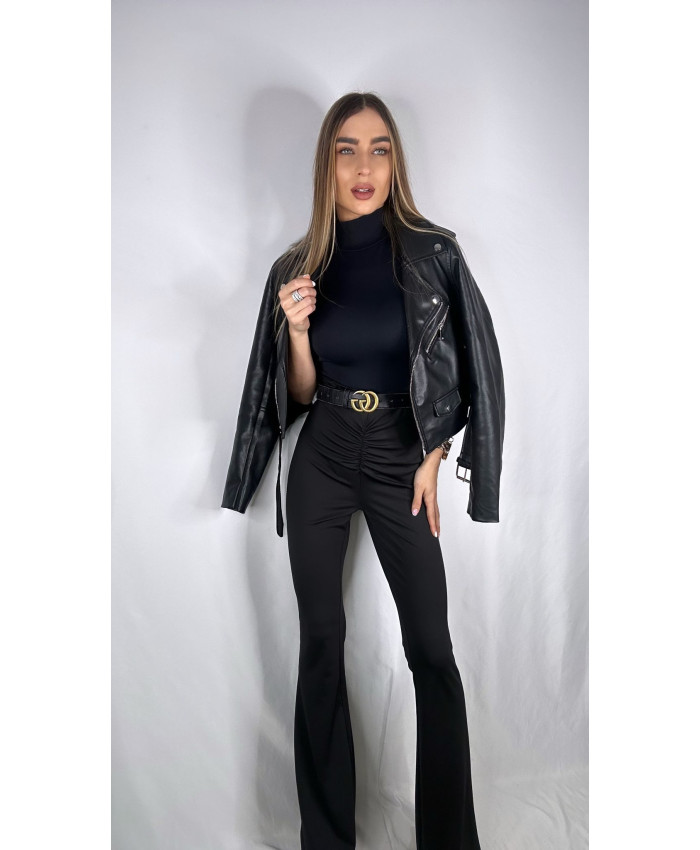 PANTALÓN CAMPANA RIZO NEGRO
