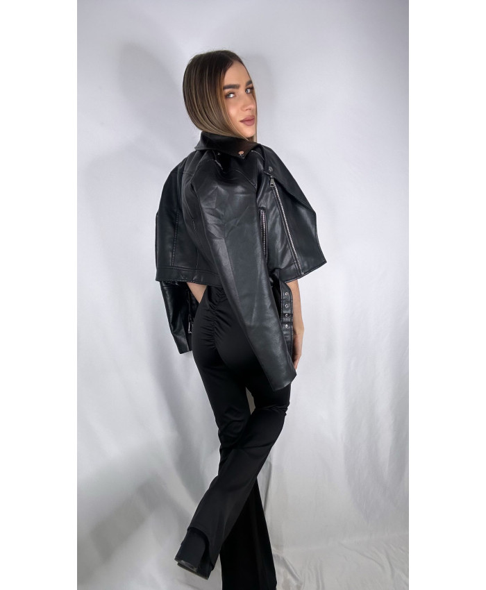 PANTALÓN CAMPANA RIZO NEGRO