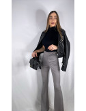 PANTALÓN CAMPANA RIZO GRIS