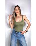 BODY MARIA REDUCTOR TIRANTE VERDE MILITAR