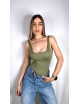 BODY MARIA REDUCTOR TIRANTE VERDE MILITAR