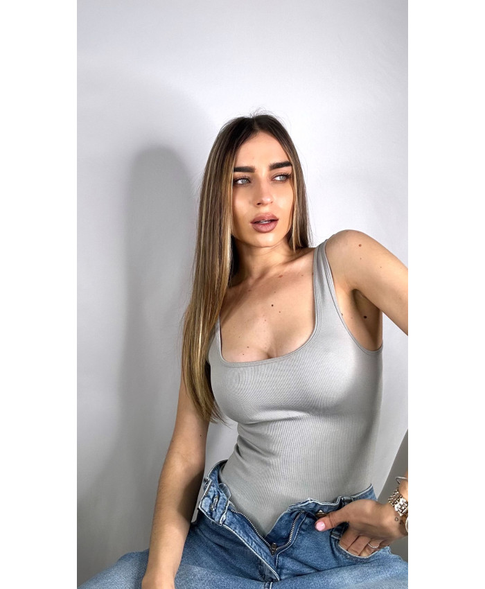 BODY MARIA REDUCTOR TIRANTE GRIS