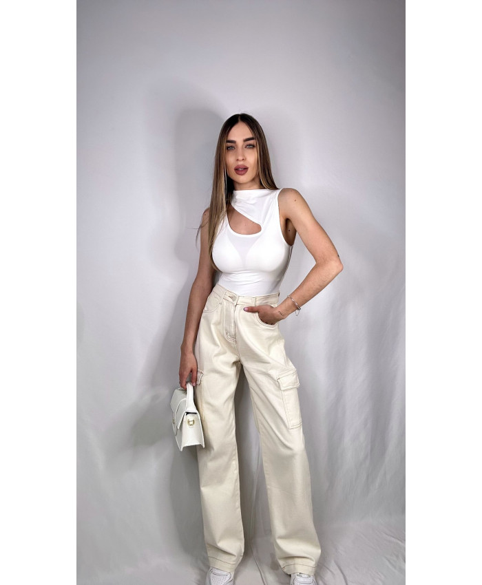 JEANS CARGO BEIGE