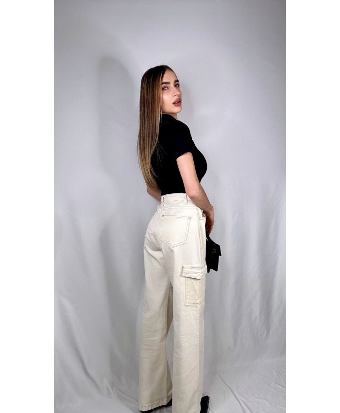JEANS CARGO BEIGE