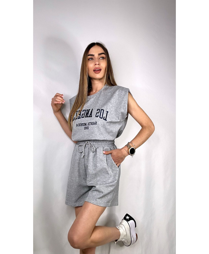 CONJUNTO LOS ANGELES GRIS