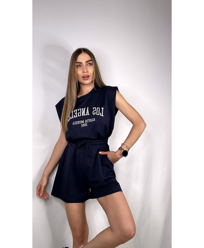 CONJUNTO LOS ANGELES AZUL MARINO