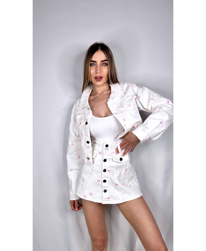 CONJUNTO LAZOS BORDADOS