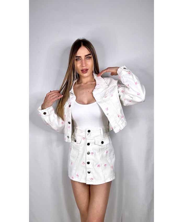 CONJUNTO LAZOS BORDADOS