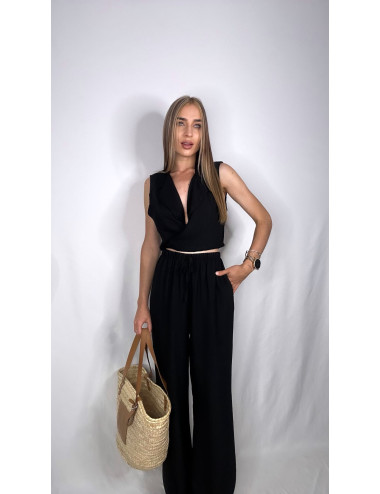 CONJUNTO LINO CUERDAS NEGRO