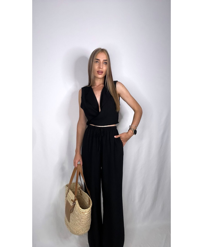 CONJUNTO LINO CUERDAS NEGRO