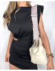 CORREA LILA CON BEIGE