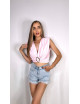TOP CUORE ROSA