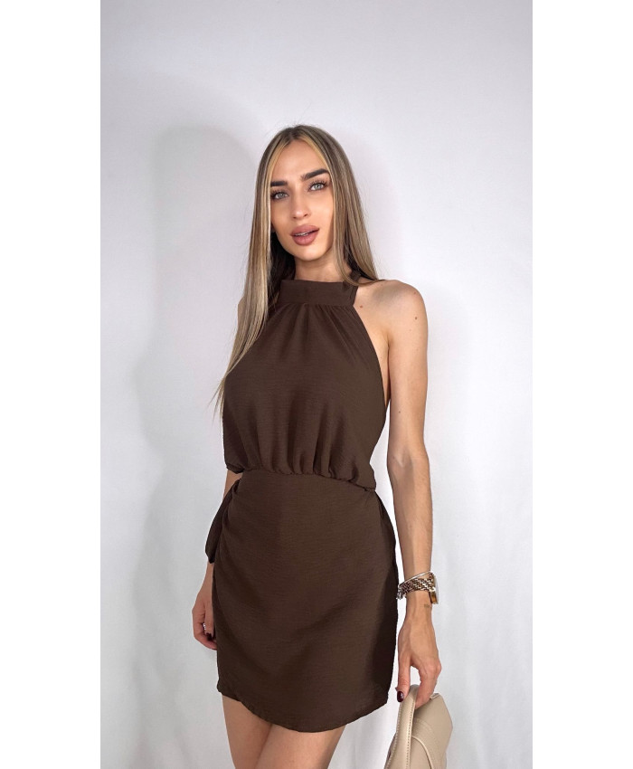MONO HALTER MARRÓN