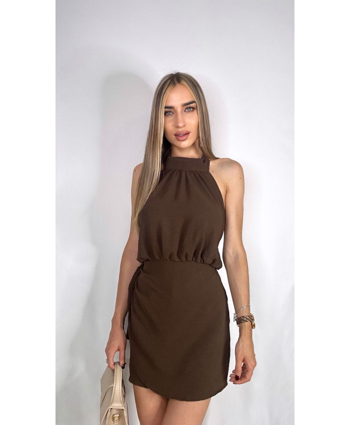 MONO HALTER MARRÓN