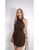 MONO HALTER MARRÓN