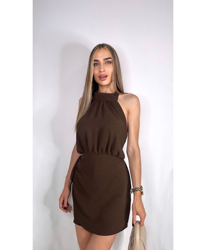 MONO HALTER MARRÓN