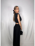 PANTALÓN FLUIDO LINO NEGRO