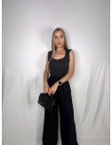 PANTALÓN FLUIDO LINO NEGRO