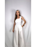 PANTALÓN FLUIDO LINO BLANCO