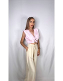 PANTALÓN FLUIDO LINO BEIGE