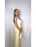 PANTALÓN FLUIDO LINO AMARILLO