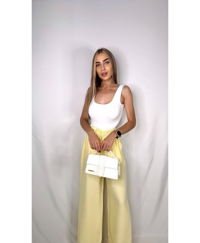 PANTALÓN FLUIDO LINO AMARILLO