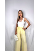PANTALÓN FLUIDO LINO AMARILLO