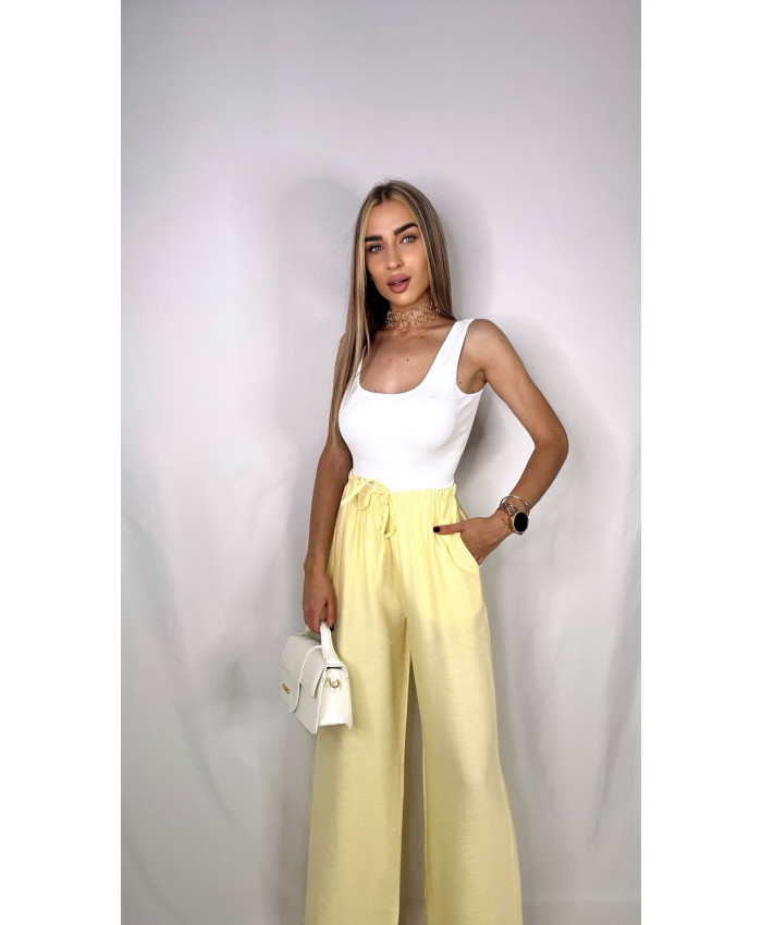 PANTALÓN FLUIDO LINO AMARILLO