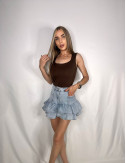 TOP BEVERLY MARRÓN