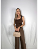 TOP BEVERLY MARRÓN