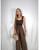 TOP BEVERLY MARRÓN