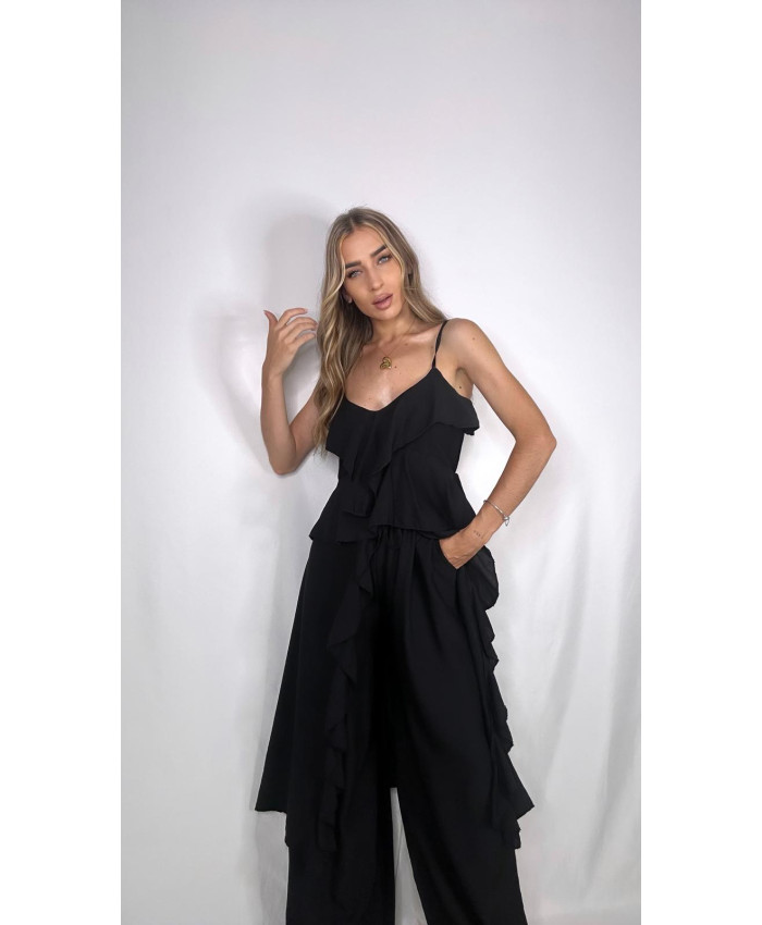 PANTALÓN PALMAR LINO NEGRO