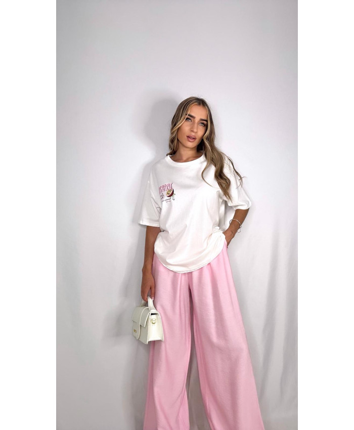 PANTALÓN PALMAR LINO ROSA