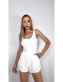 SHORT CINTURA BASIC BLANCO