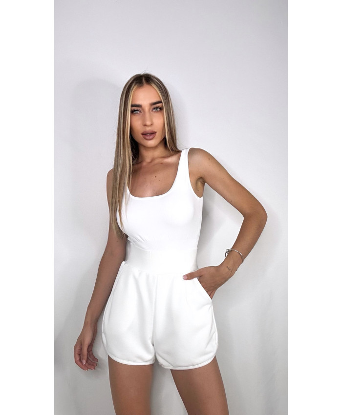 SHORT CINTURA BASIC BLANCO