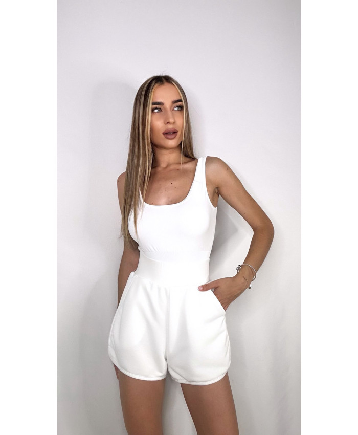 SHORT CINTURA BASIC BLANCO